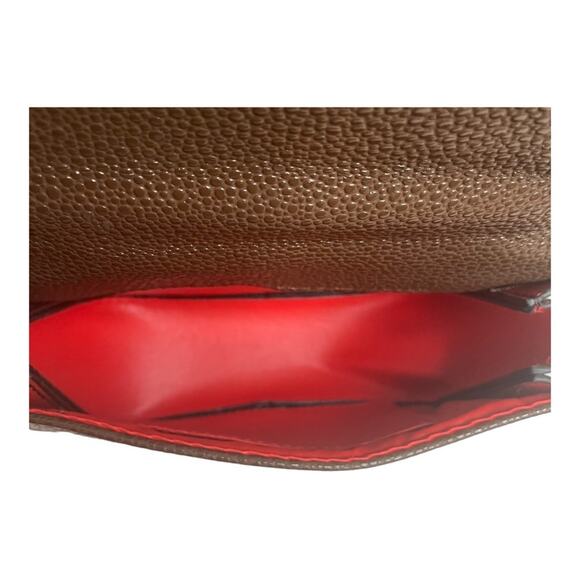 Brown Vegan small Crossbody bag Shoulder Bag with Gun Metal Hardware - Picture 3 of 4